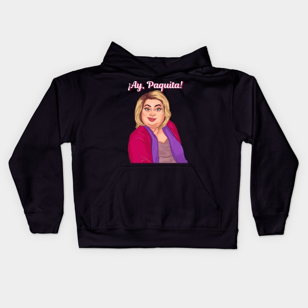 Paquita Salas Kids Hoodie by TeeAgromenaguer